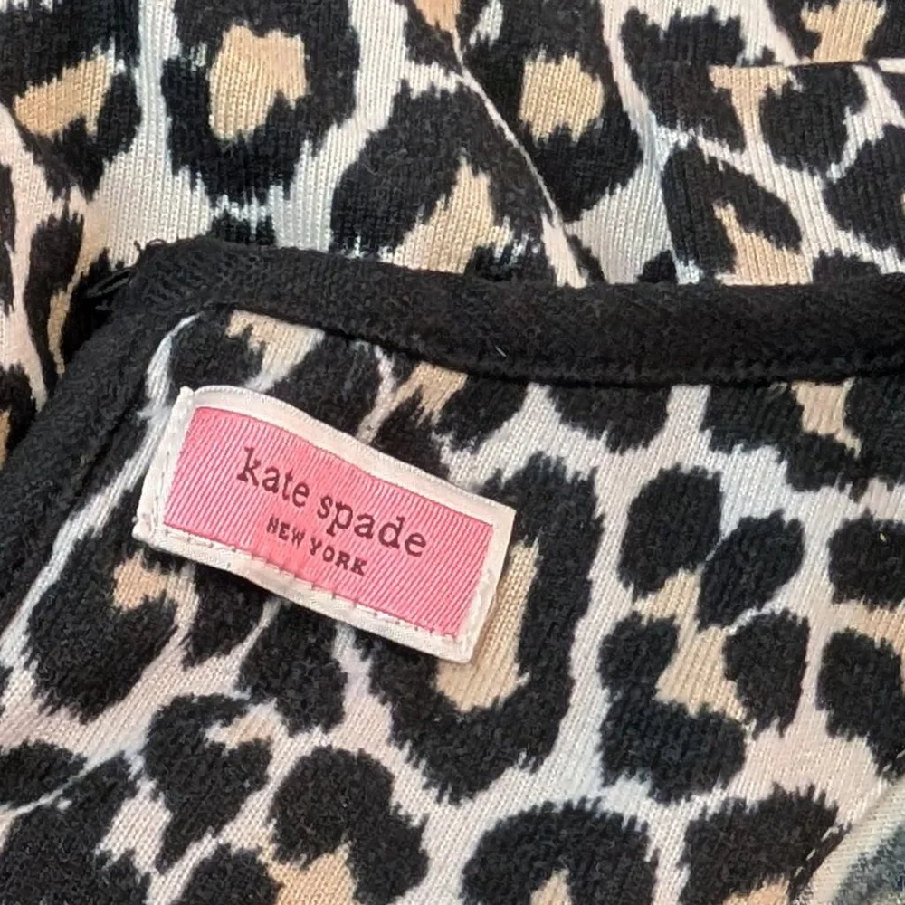 Kate Spade Romper Leopard Print Long Sleeve Jumpsuit - Large